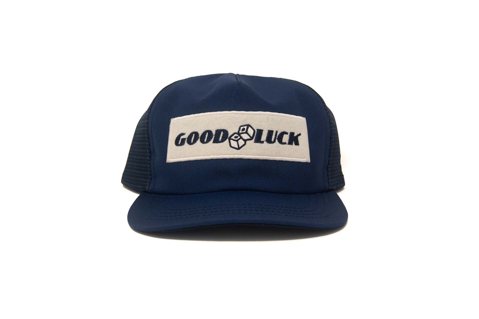 Casquette camionneur snapback snapback trèfle noir Live Lucky bleu OSFA Casquette camionneur snapback snapback trèfle noir Live Lucky bleu OSFA