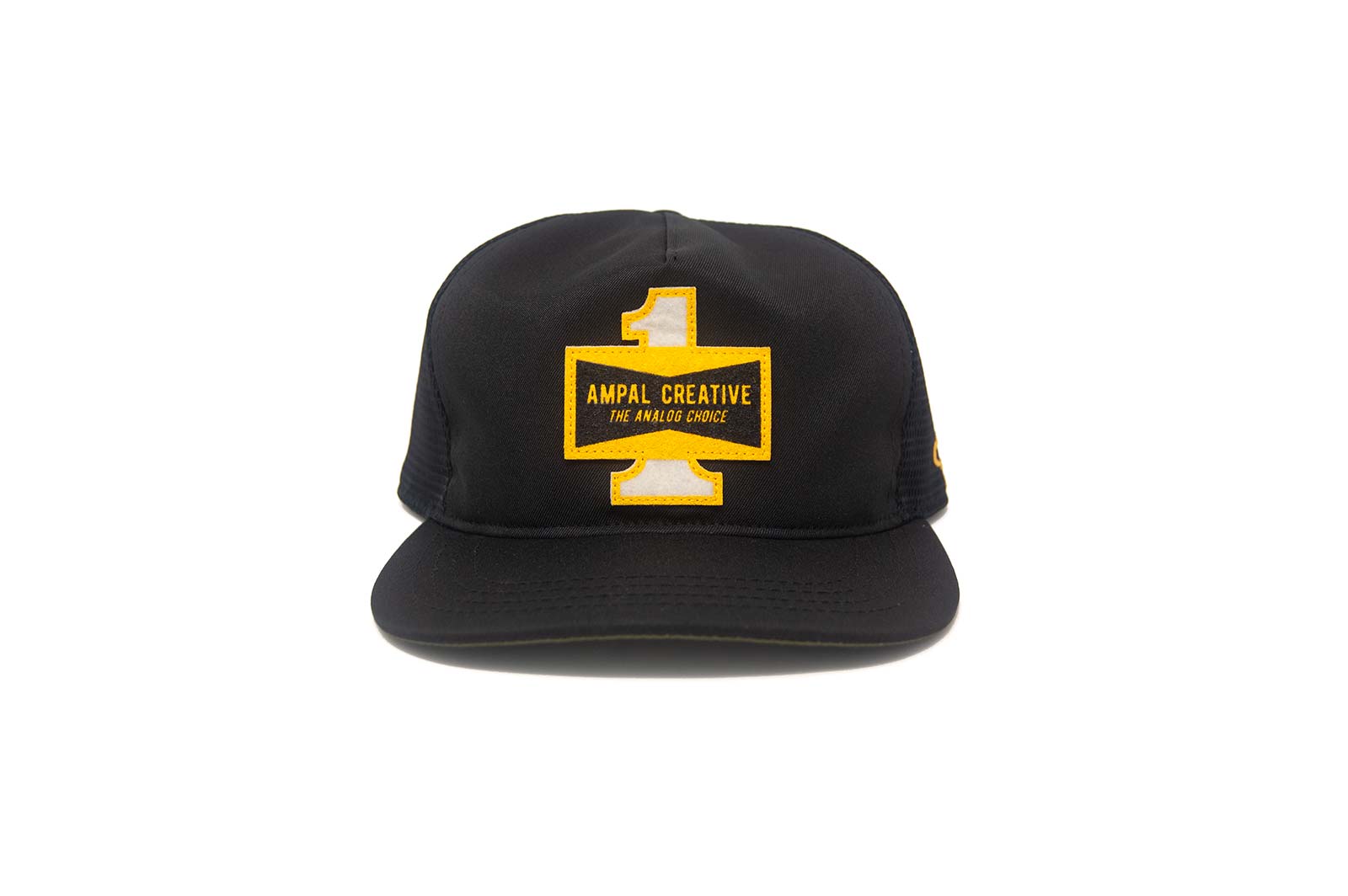 Ampal Creative トラッカーキャップ CHAMPION - Premium Trucker - Black – The Ampal Creative