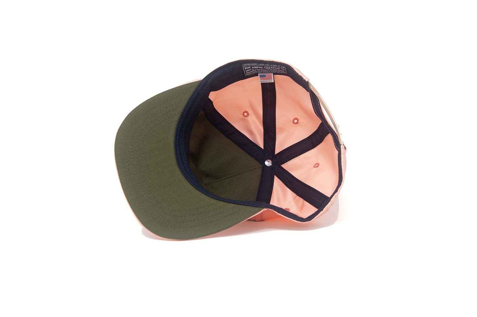 GOOD LUCK SATIN Snapback - Peach