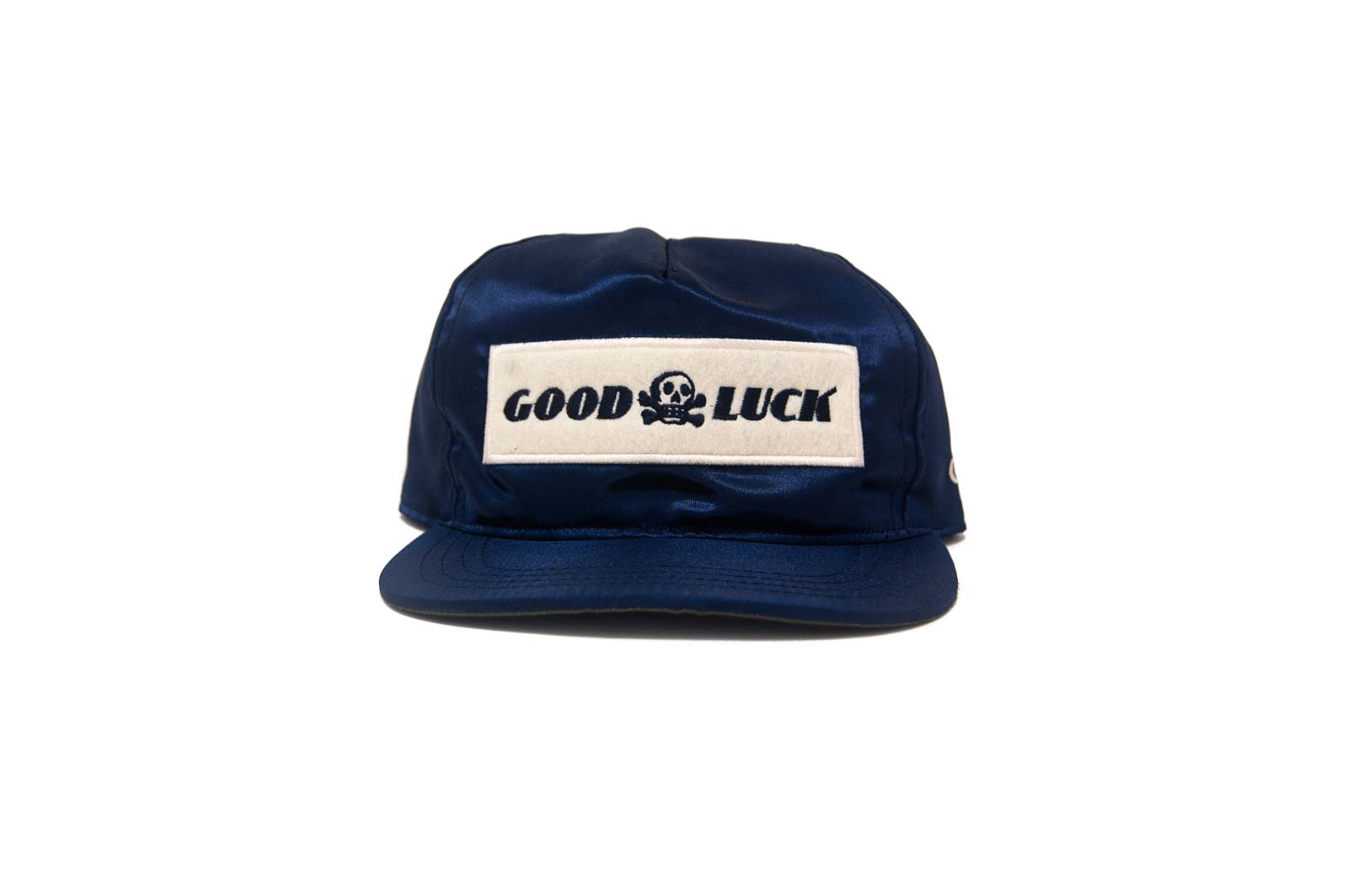GOOD LUCK SATIN Snapback - Navy