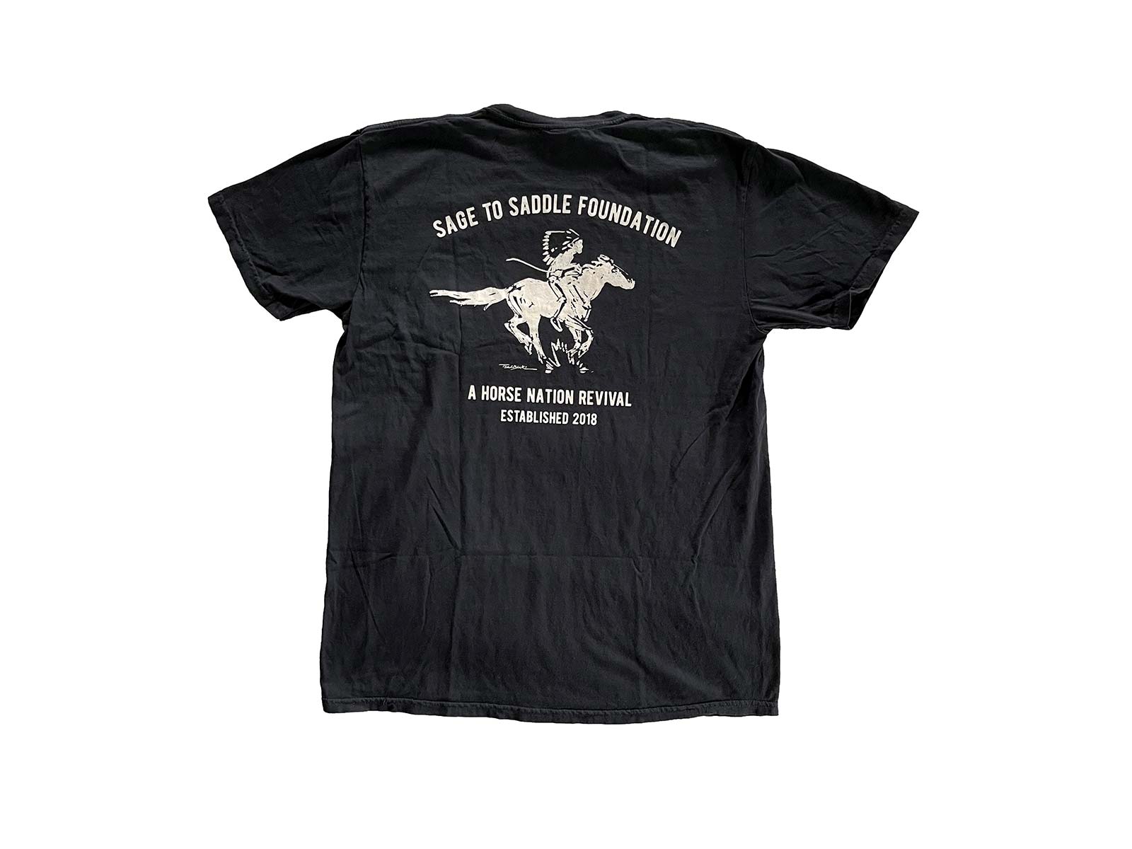 Sage To Saddle FOUNDATION Pocket Tee - Black