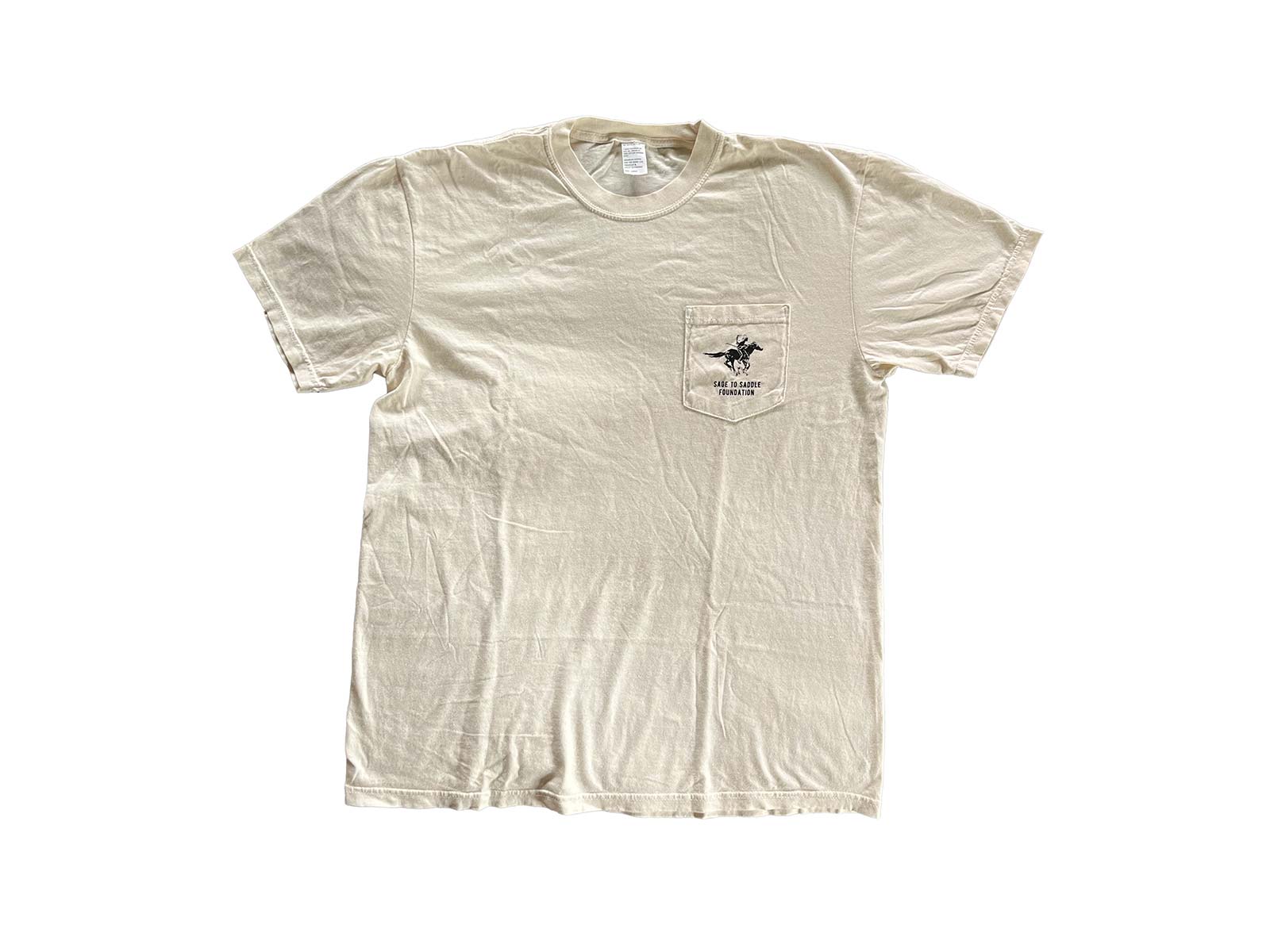 Sage 2 Saddle FOUNDATION Pocket Tee - Natural