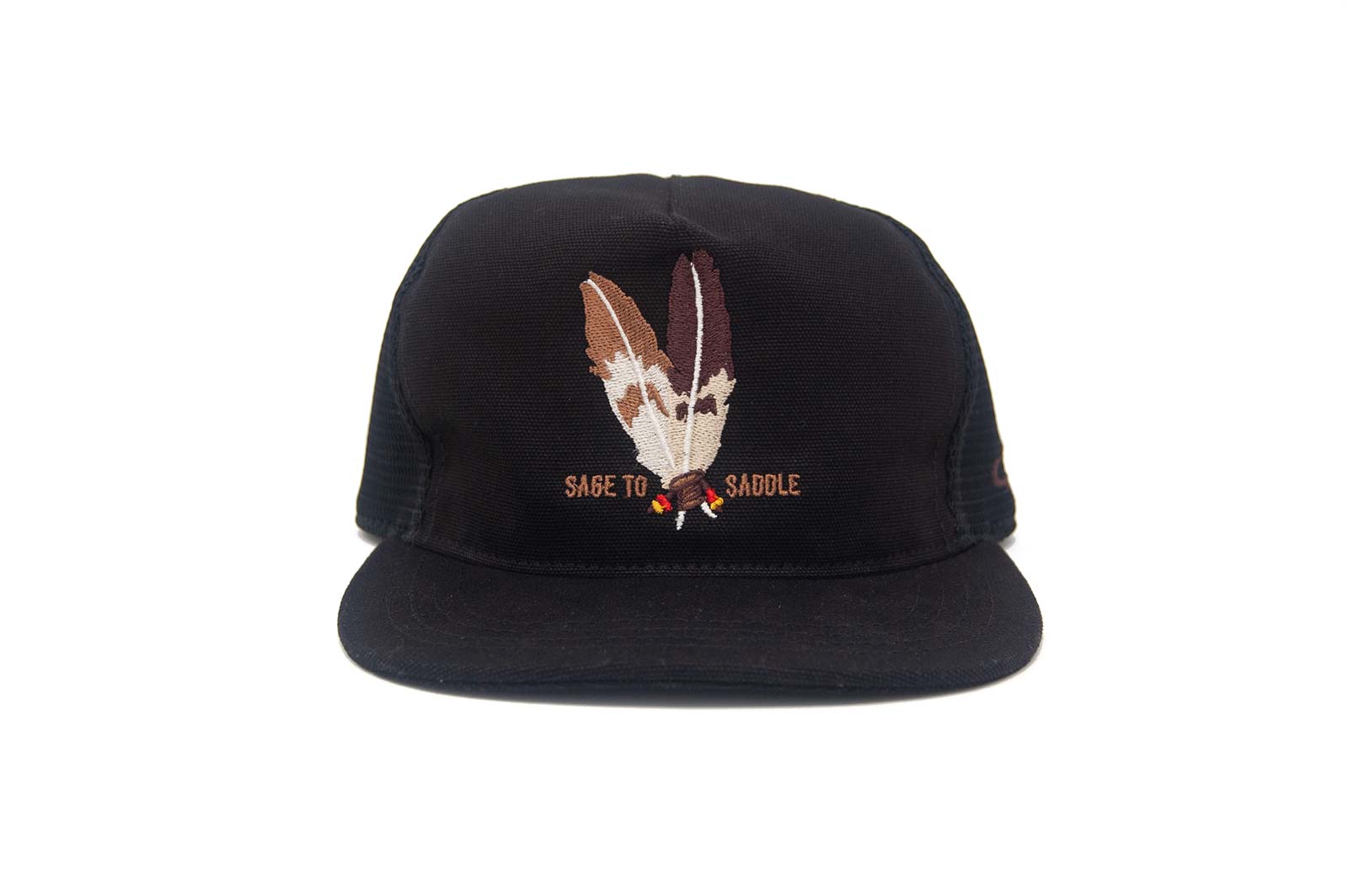 Ampal x Sage to Saddle "TWO FEATHERS" Trucker - Snapback