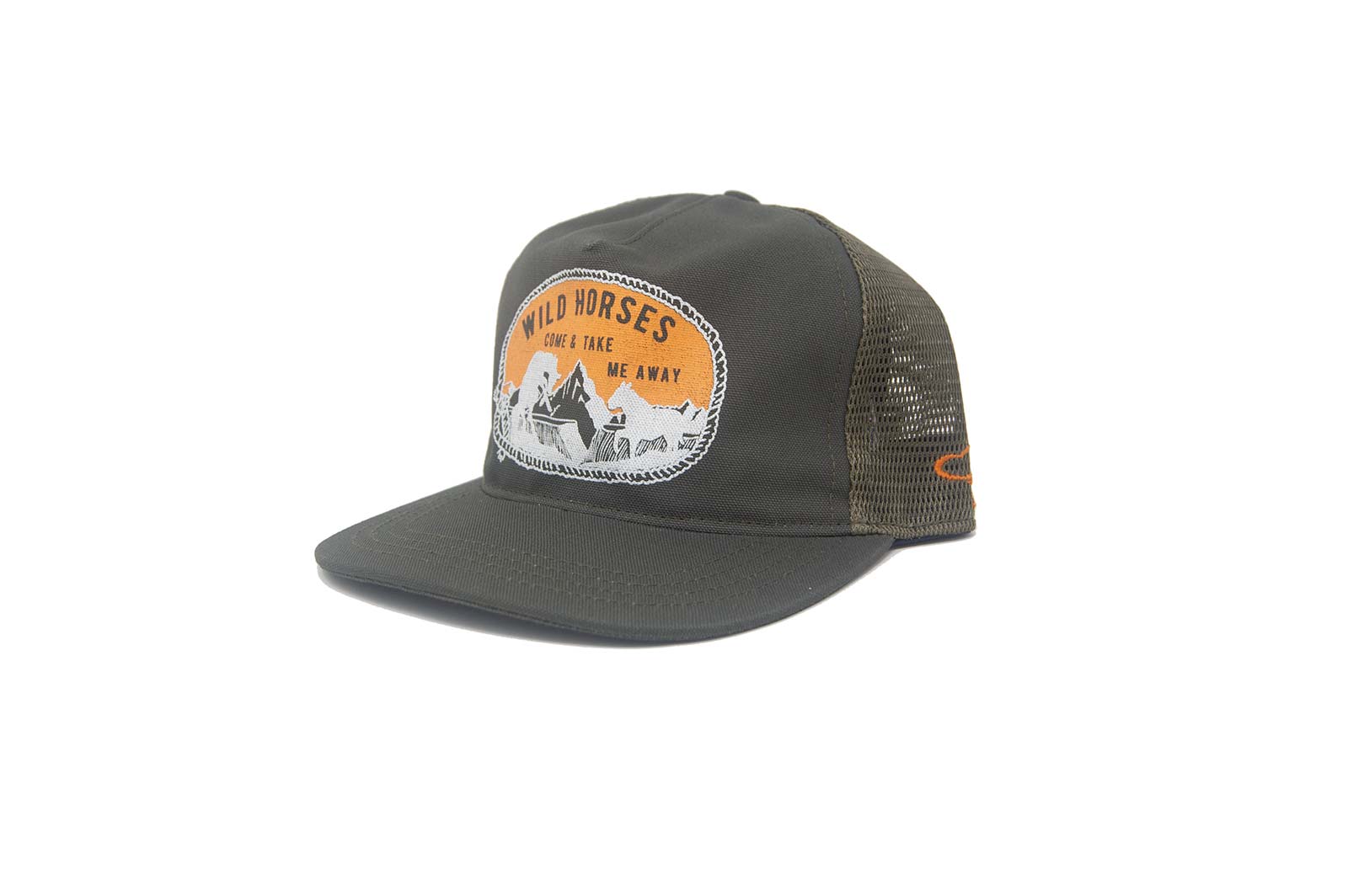 WILD HORSES TRUCKER Olive - Snapback