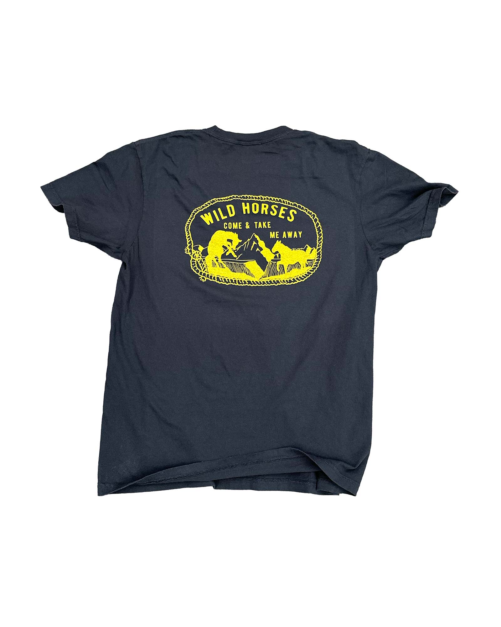 WILD HORSES T - BLACK