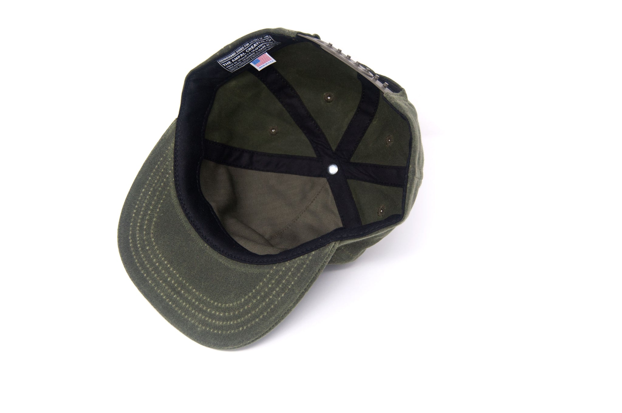 Camp Hat - Olive Waxed Canvas, Gustin, Accessories